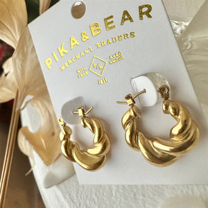 Torsade Twisted Hoop Earrings