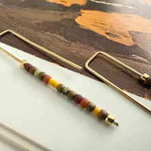 Load image into Gallery viewer, Indurata Beaded Bended Wire Earrings - Cedars &amp; Pine
