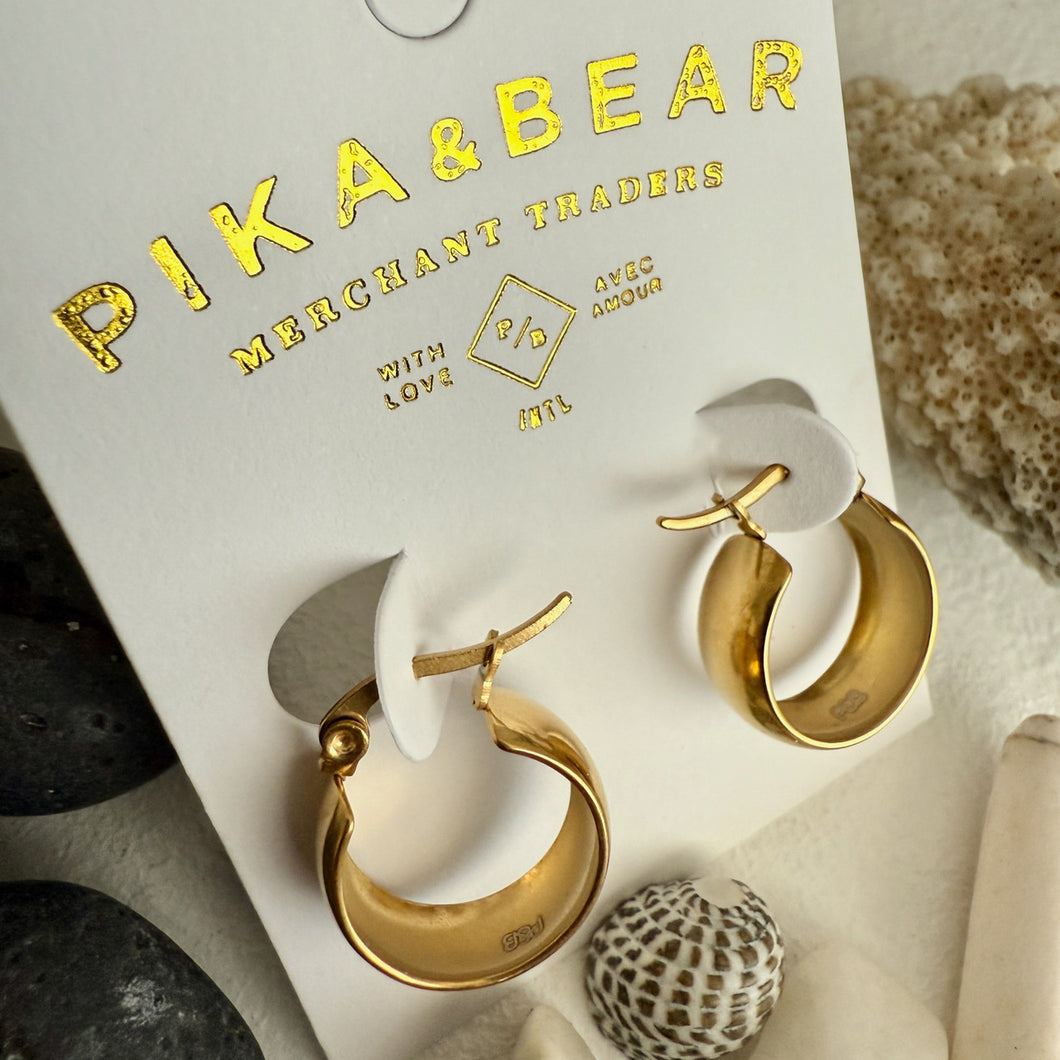 Sybil 18mm Hoop Earrings