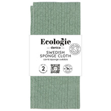 Load image into Gallery viewer, Swedish Dishcloth, Set of 2 - Elm Green
