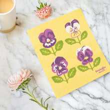 Load image into Gallery viewer, Swedish Dish Cloth - Pansy
