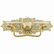 Load image into Gallery viewer, Eastlake Victorian Style Pull Stamped Brass - 3&quot;
