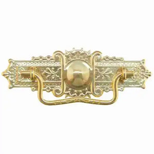 Eastlake Victorian Style Pull Stamped Brass - 3"