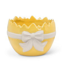 Load image into Gallery viewer, Egg Planter with Bow - Yellow

