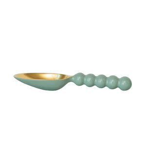 Enameled Scoop - Mint/Gold