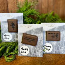 Load image into Gallery viewer, Engraved Leatherette Money Clip
