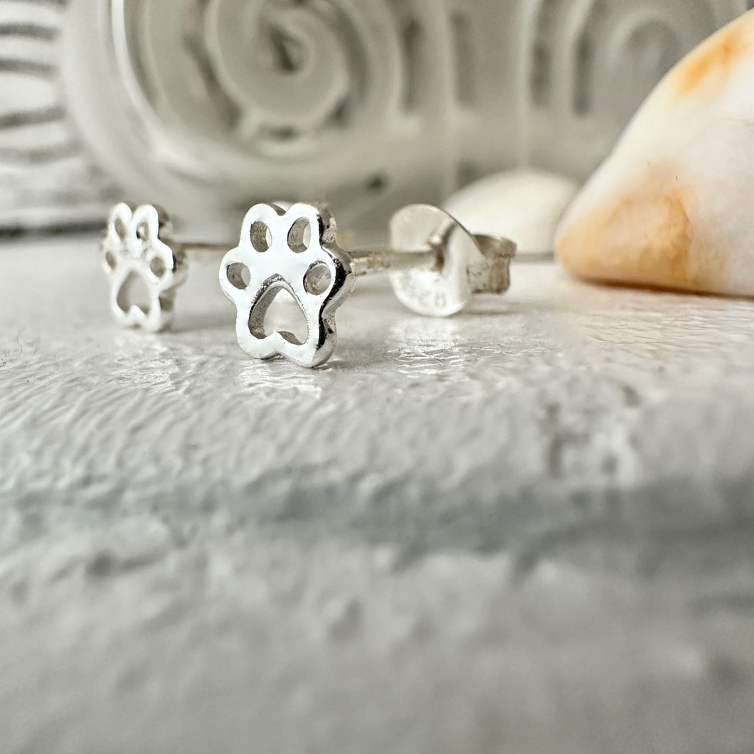 Estelle Tiny Paws Stud - Sterling Silver