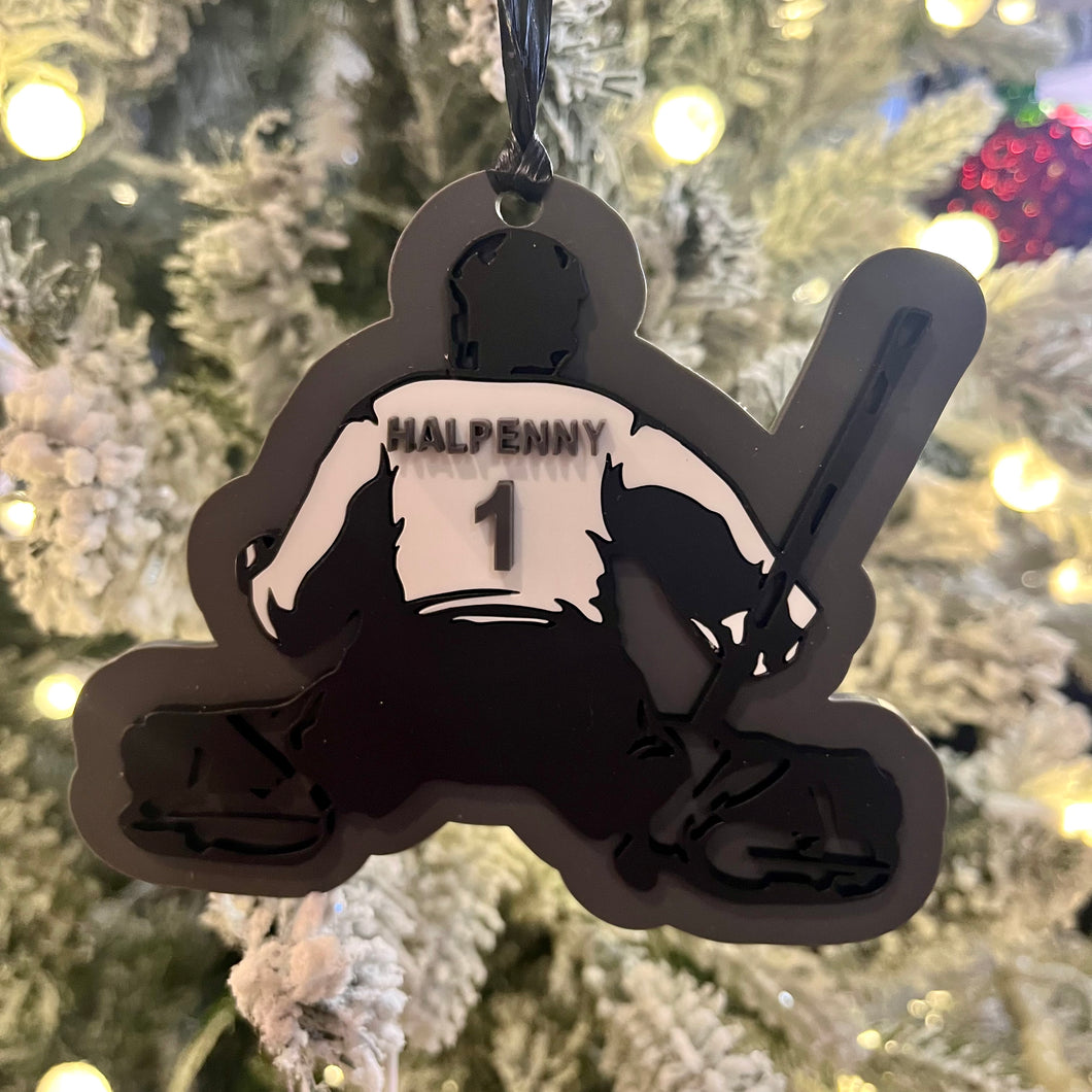 Personalized Goalie Ornament