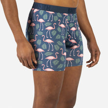 Load image into Gallery viewer, Classic Boxer Brief - Flamingos Navy
