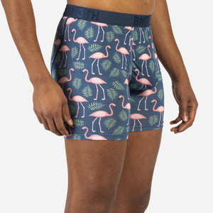 Classic Boxer Brief - Flamingos Navy