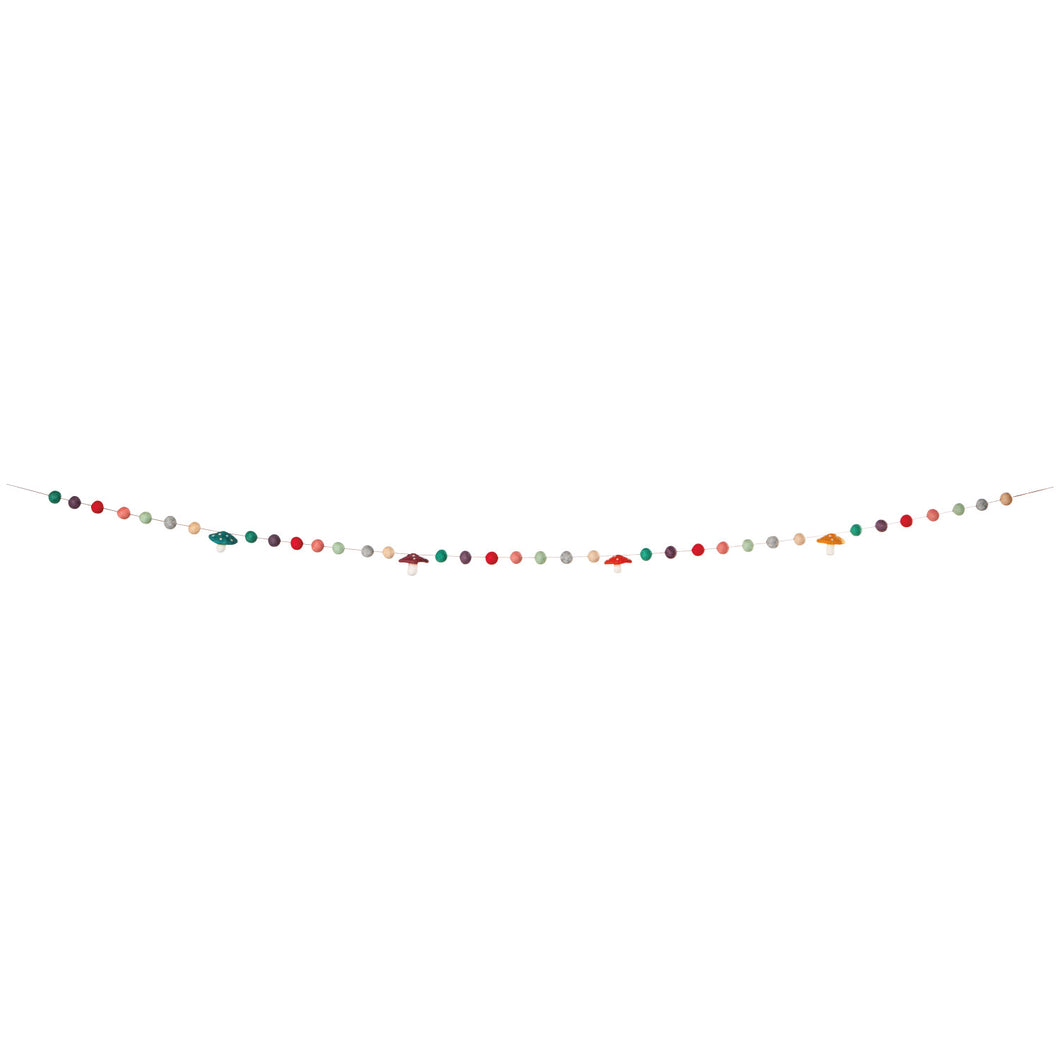 Felt Garland - Mushroom Gems