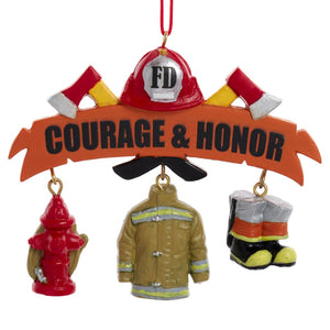 Firefighter Dangle Ornament