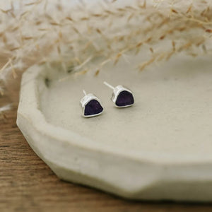 Fleck Studs - Amethyst