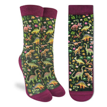 Load image into Gallery viewer, Floral Dinosaurs Socks
