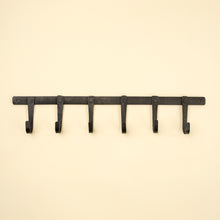 Load image into Gallery viewer, Forged Iron Wall Hook - 6 Hooks
