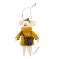 Frankie Mouse Holiday Ornament