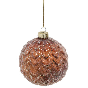 Frosted Glass Ornament - Brown