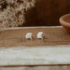 Gingko Leaf Studs