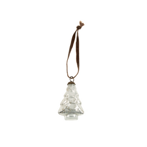 Glass Christmas Tree Ornament - Small