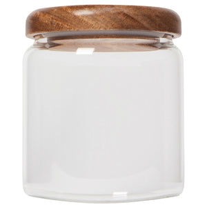 Glass Jar with Acacia Wood Lid - 20 oz