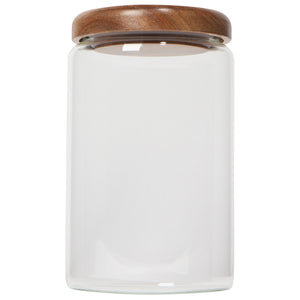 Glass Jar with Acacia Wood Lid - 32 oz