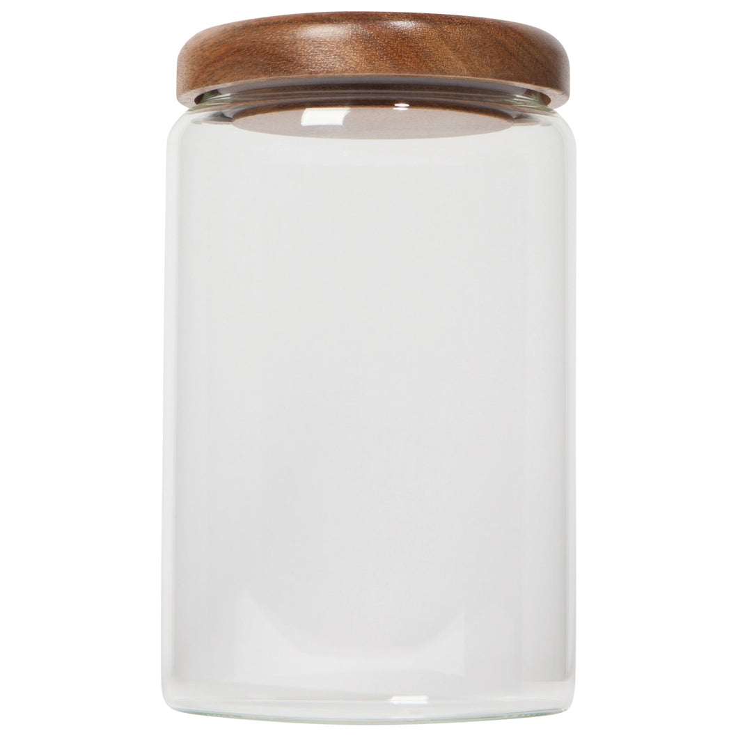 Glass Jar with Acacia Wood Lid - 32 oz