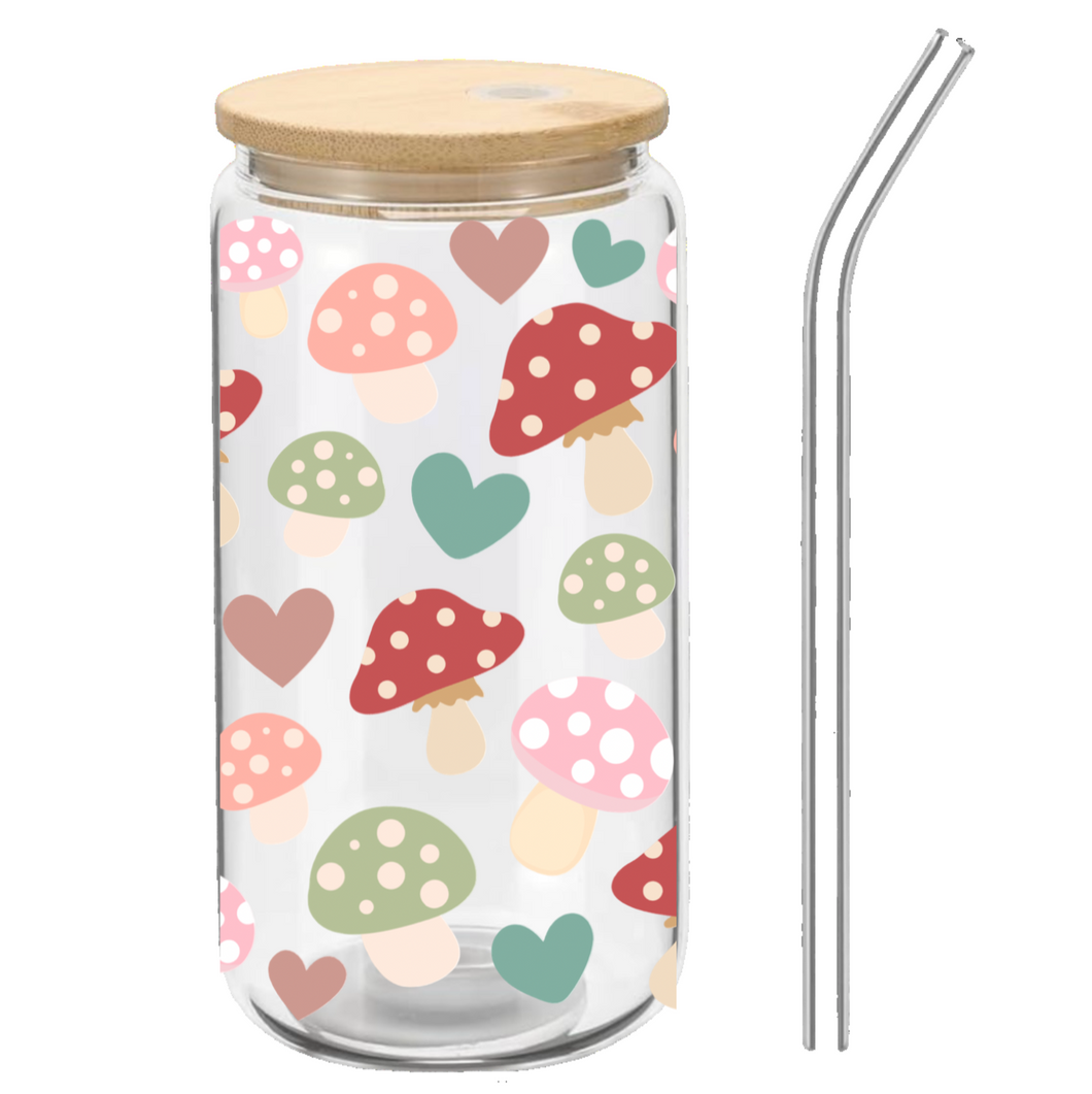 Glass Tumbler - Mushroom Love