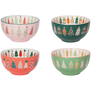 Glitzmas Everyday Bowls - Set Of 4