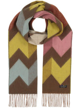 Load image into Gallery viewer, Graphic Design Cashmink Scarf - Dark Olive
