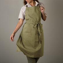 Load image into Gallery viewer, Heirloom Apron - Stonewash Olive Branch
