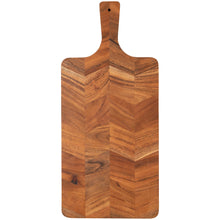 Load image into Gallery viewer, Acacia Chevron Serving Paddle - 20&quot;
