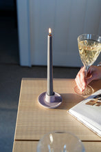 Load image into Gallery viewer, Beeswax/Soy Blend Taper Candles - Charcoal
