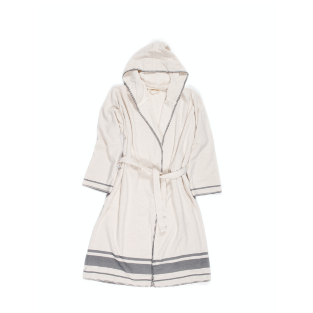 Hawthorne Robe - Natural/Grey