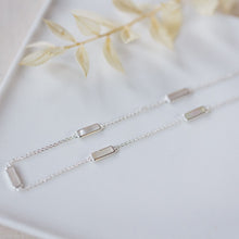 Load image into Gallery viewer, Harperella Necklace, Silver - Mother Of Pearl
