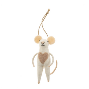 Heartful Mouse Holiday Ornament