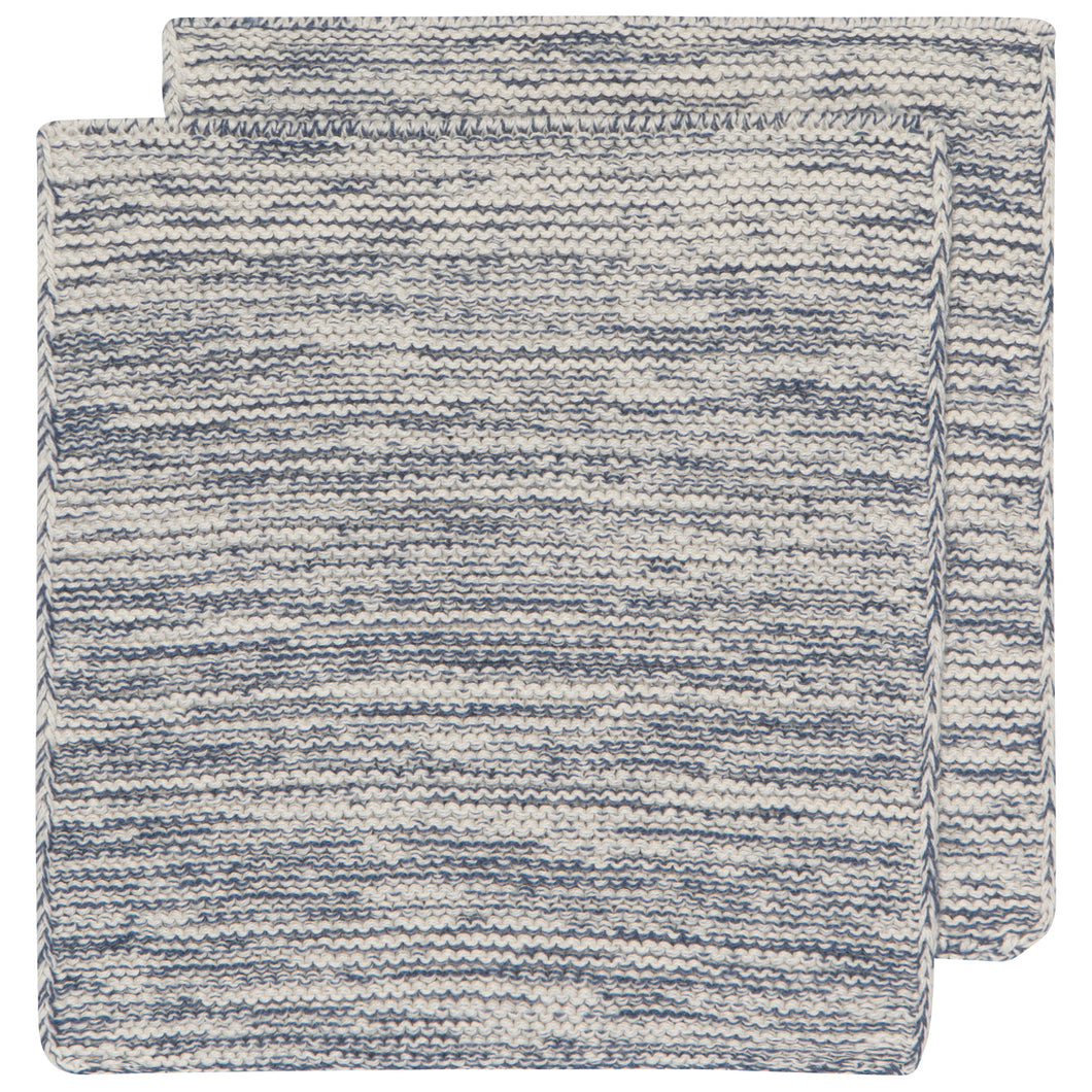 Heirloom Knit Dish Cloth - Midnight Blue