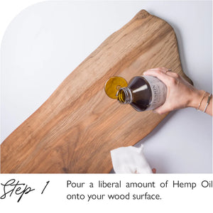 Hemp Oil Wood Finish - 3 Sizes
