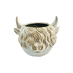 Highland Cow Head Planter