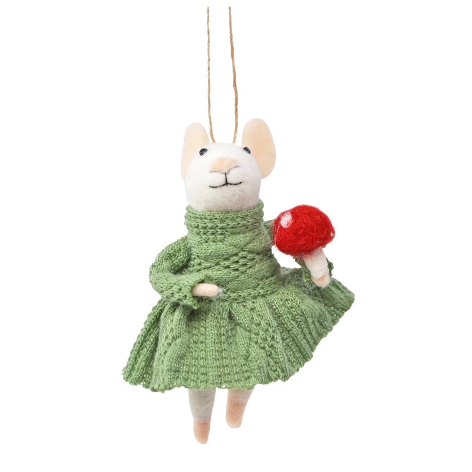 Holiday Mouse - Green Dress