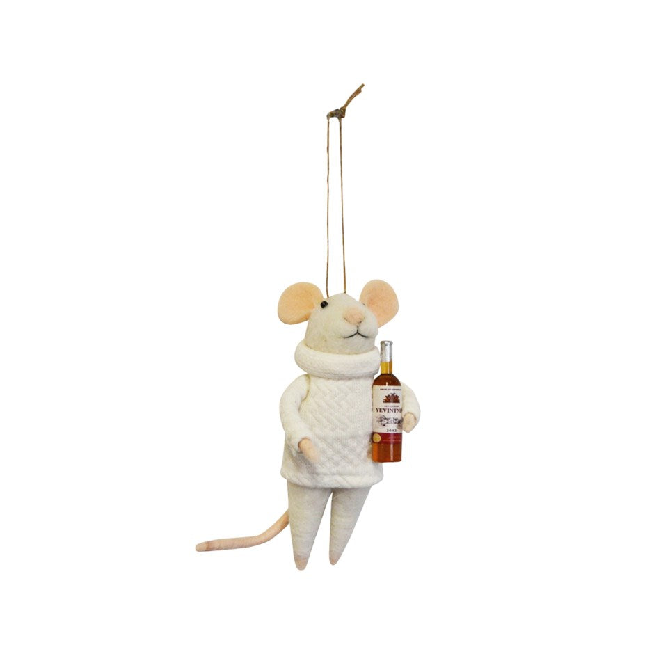 Holiday Mouse - Wine Bottle