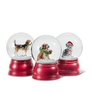 Holiday Pet Snow Globe - 3 Styles