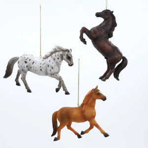 Horse Ornament - 3 Assorted