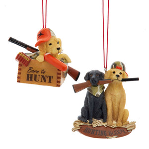 Hunting Dog Ornament - 2 Assorted