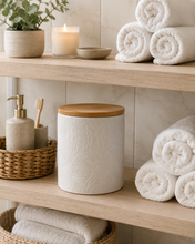 Load image into Gallery viewer, Textured Canister - White
