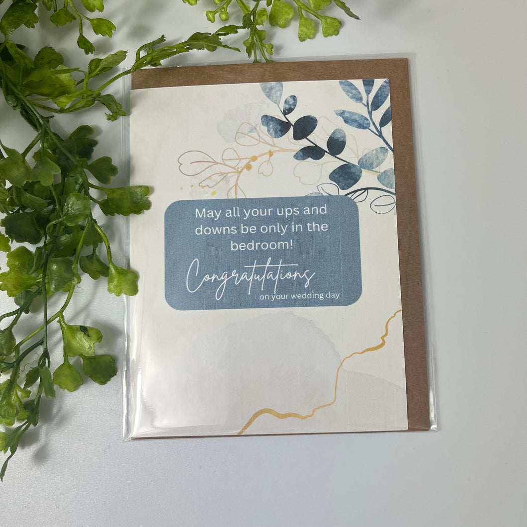 Ups And Downs, Wedding Card