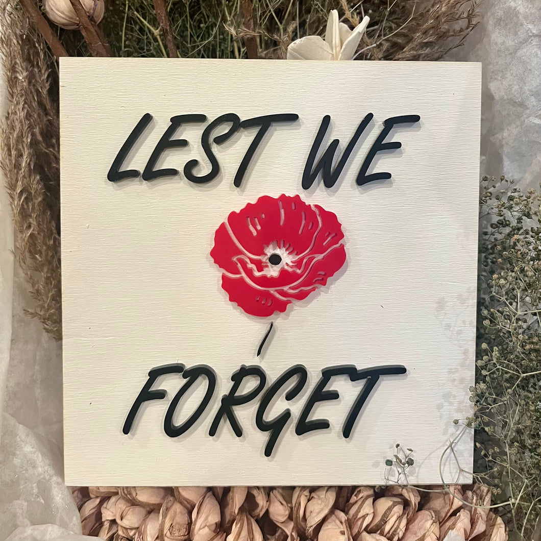 Remembrance Day Plaque