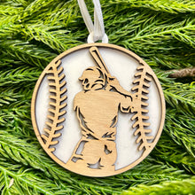 Load image into Gallery viewer, Personalized Christmas Ornament - Baseball
