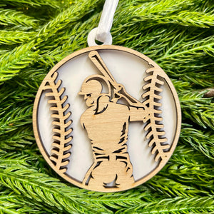 Personalized Christmas Ornament - Baseball