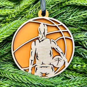 Personalized Christmas Ornament - Basketball