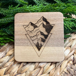 Wood Coaster - Triangle Mountain Scenery